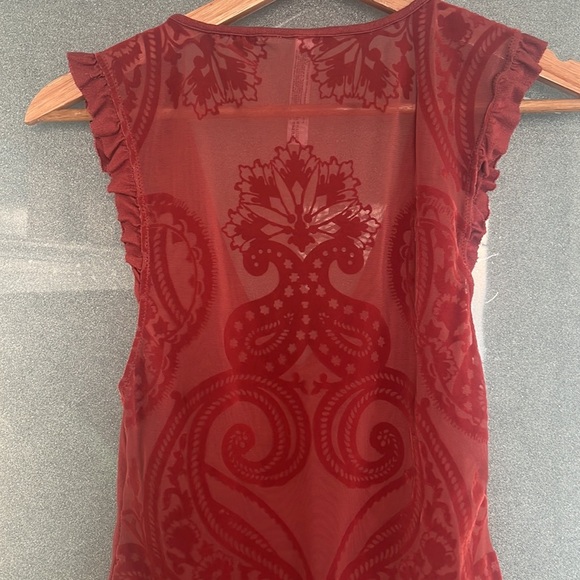 Free People - Rusty Red As Bodysuit - Size Medium - Picture 4 of 5